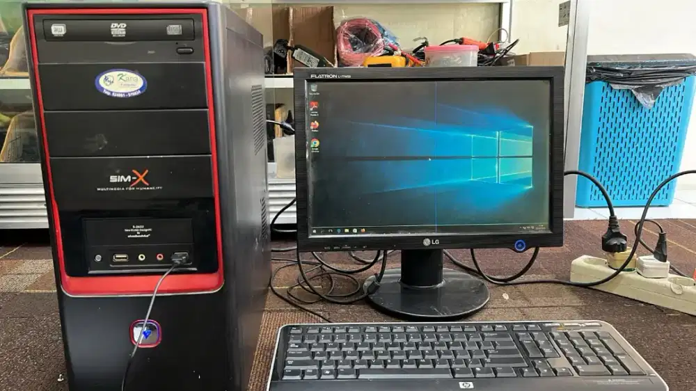 Komputer Set tingal pake Core i3 Dan core 2 duo..ram 4GB siap