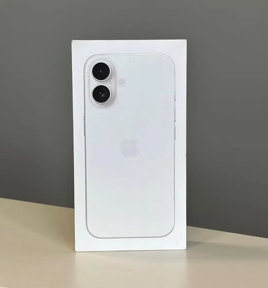 Iphone 16 128 white (baru)/MSI free anti gores, case, adapter