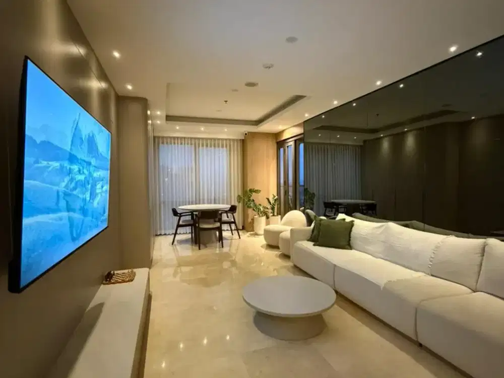 Y. DIJUAL APARTEMEN 3BR FURNISH HEGARMANAH RESIDENCE BANDUNG TIPE SAPPHIRE
