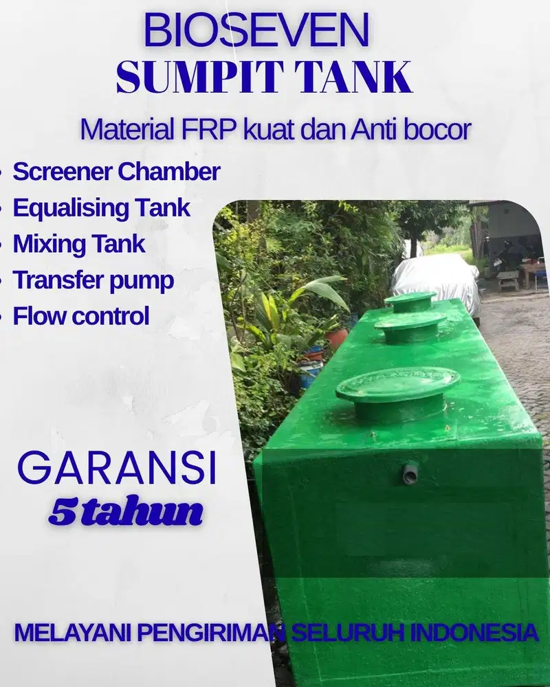 Sumpit Tank / Tangki Sumpit, Tangki Equalisasi, Hemat - Praktis
