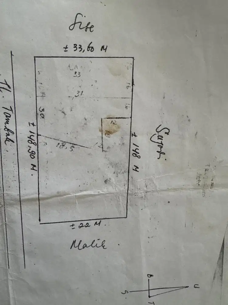 Tanah dijual 10*20