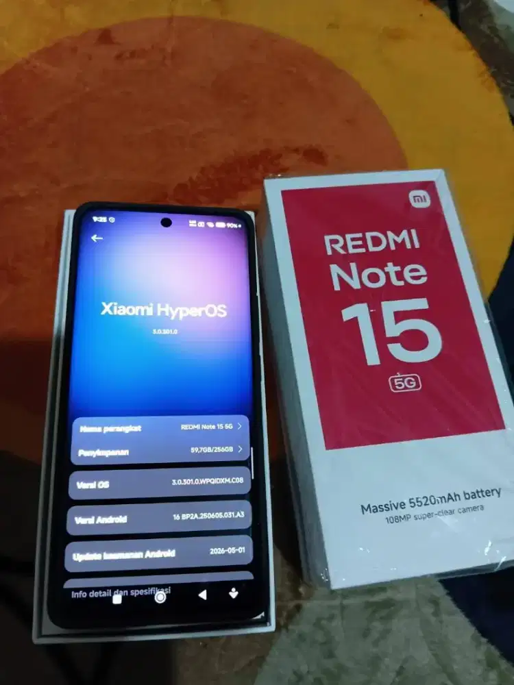 REDMI NOTE 15 5G 8/256 GB TITAN BLACK