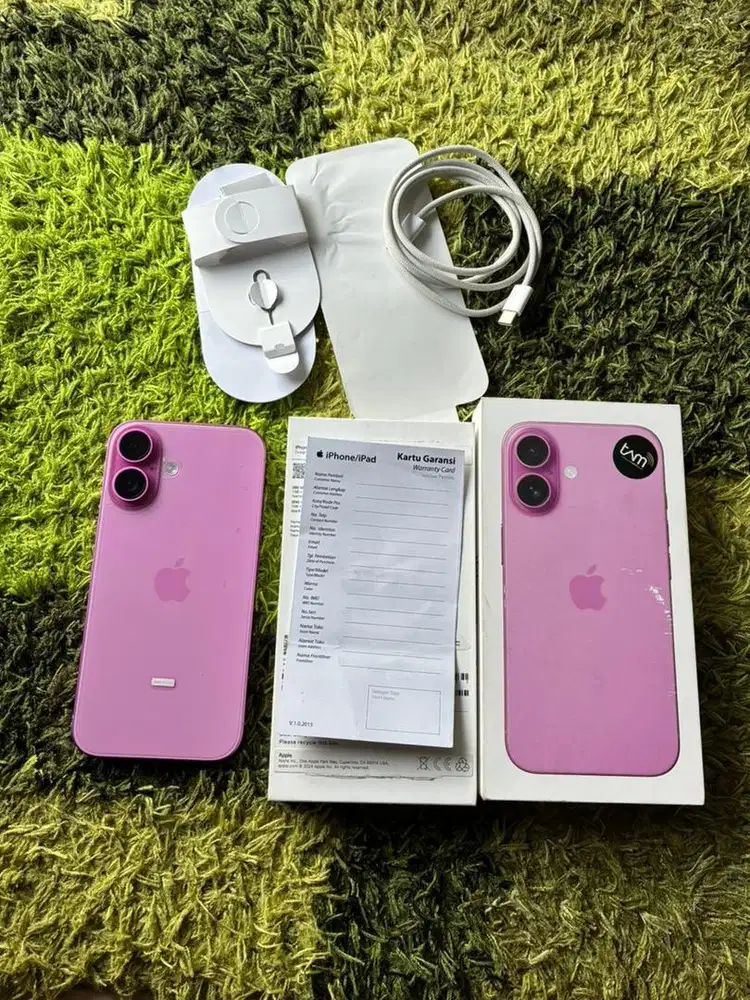 iPhone 16 basic 128GB pink Bh 100% garansi On