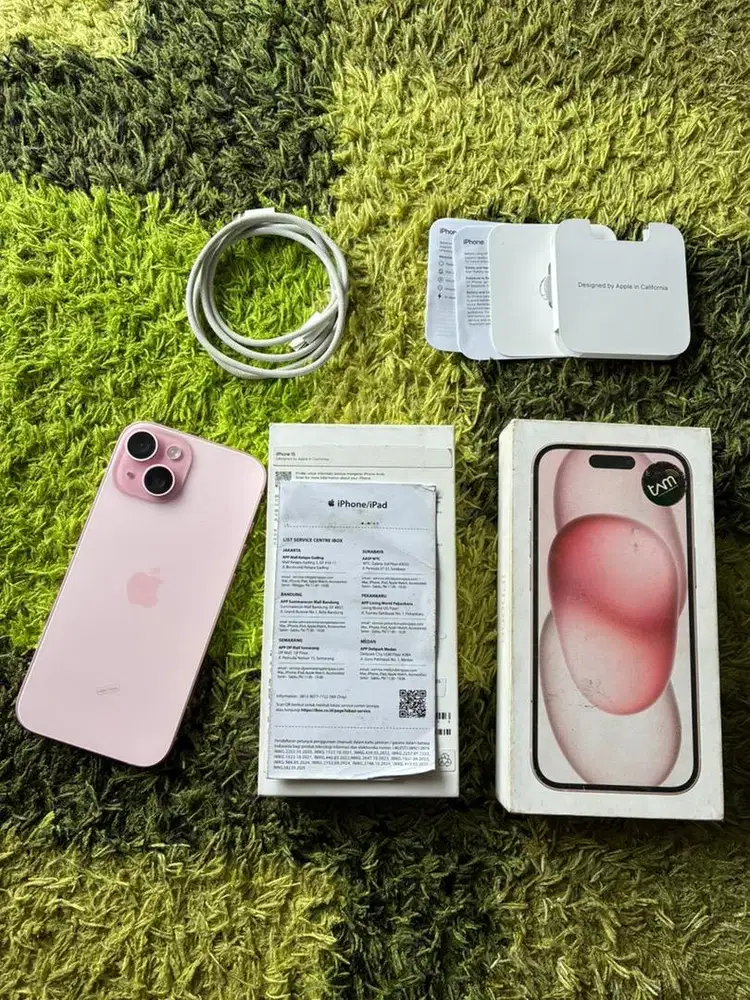 iPhone 15 basic 128Gb iBox resmi Bh 100%
