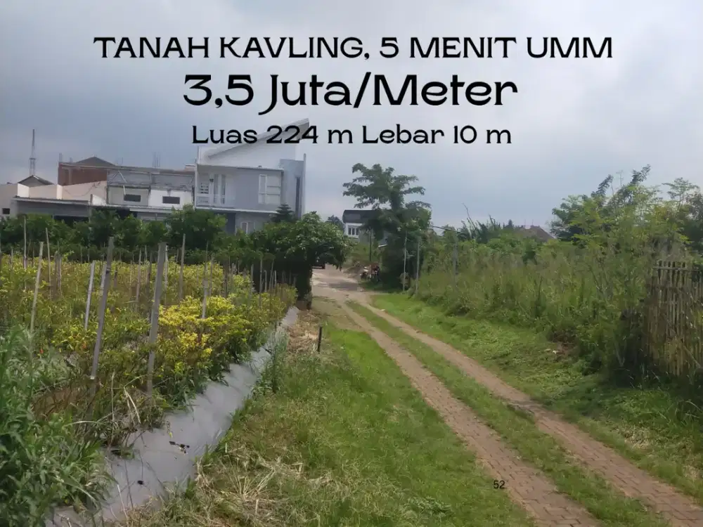 Cocok Dibangun Rumah 5 Menit Kampus ITN Malang SHM Ready Akses 2 Mobil