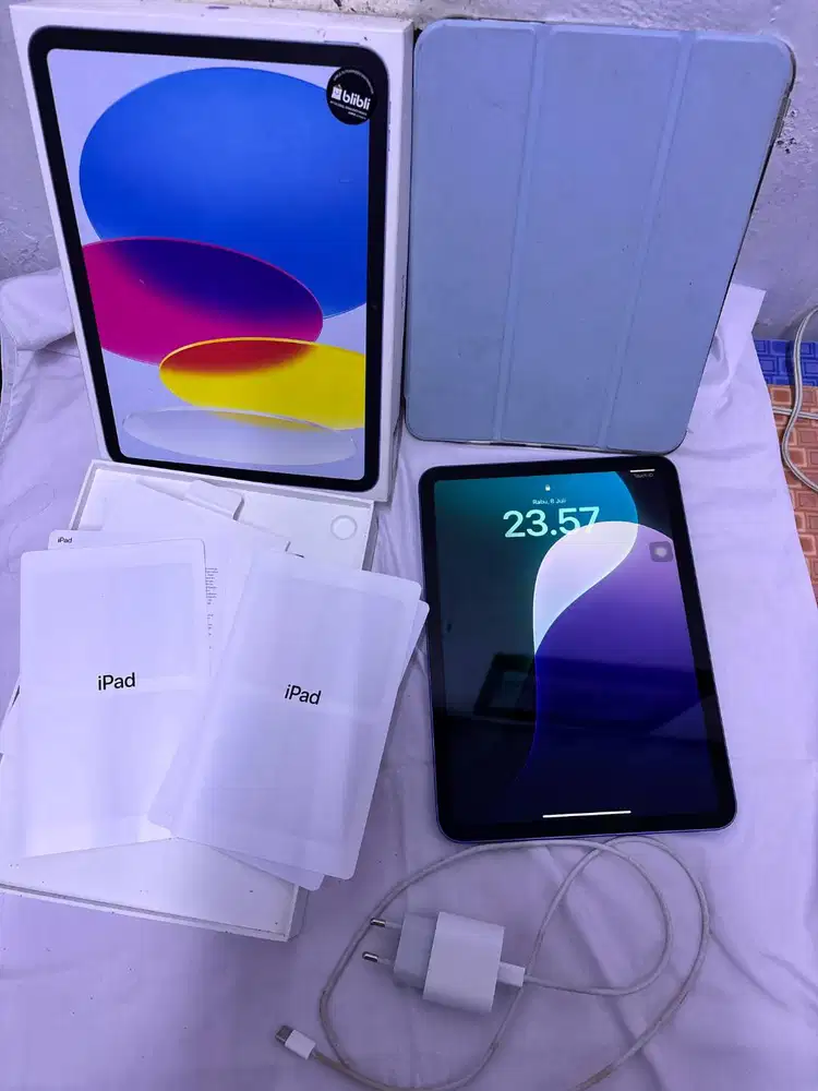 Ipad Gen 11 A16 128 Gb Blue Wifi Only Blibli Store