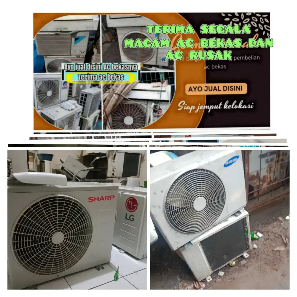 Terima ac bekas rusak