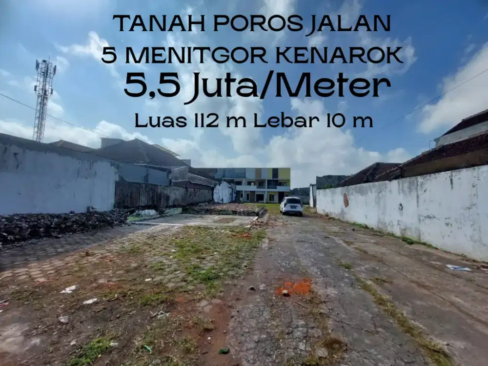 Cocok Dibangun Usaha Tanah Malang 5 Menit SMAN 6 Malang Lebar Jalan 6 Meter