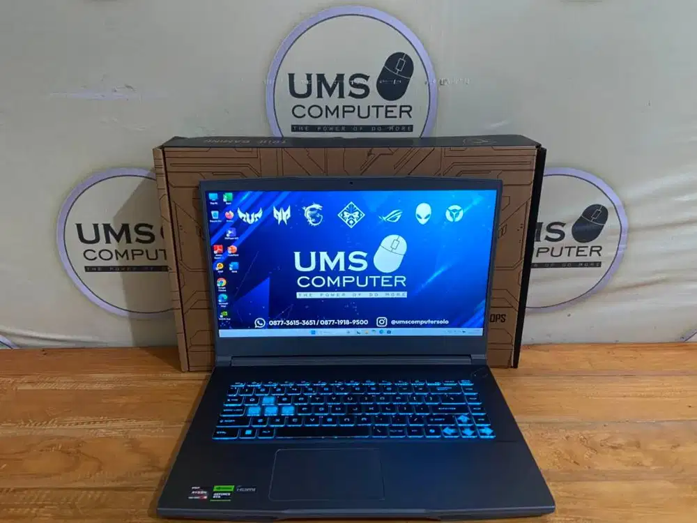 MSI Thin A15 B7UCX AMD Ryzen 5-7535HS RAM 8GB SSD 512GB NVIDIA RTX2050