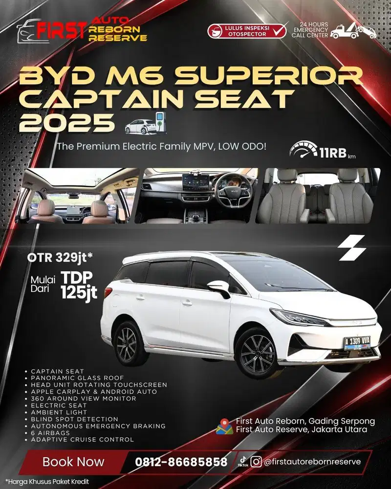 BYD M6 Superior Captain Seat 2025