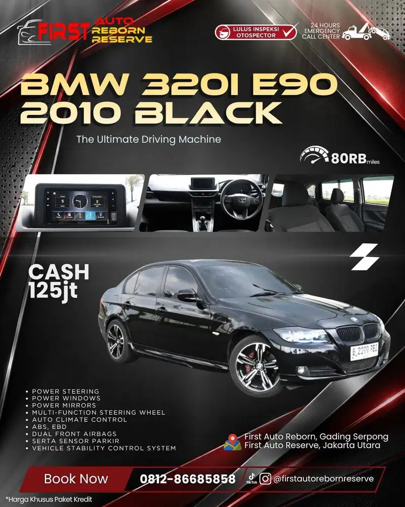 BMW 320i E90 2010 Black