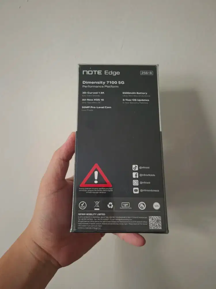 (BARU) Infinix Note Edge 5G 8/256, SEGEL Garansi Resmi, Bisa COD