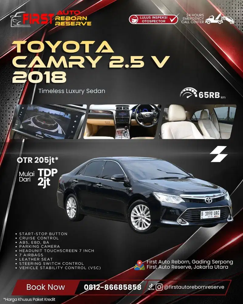 (Tdp2jtan) Toyota Camry 2.5 V 2018
