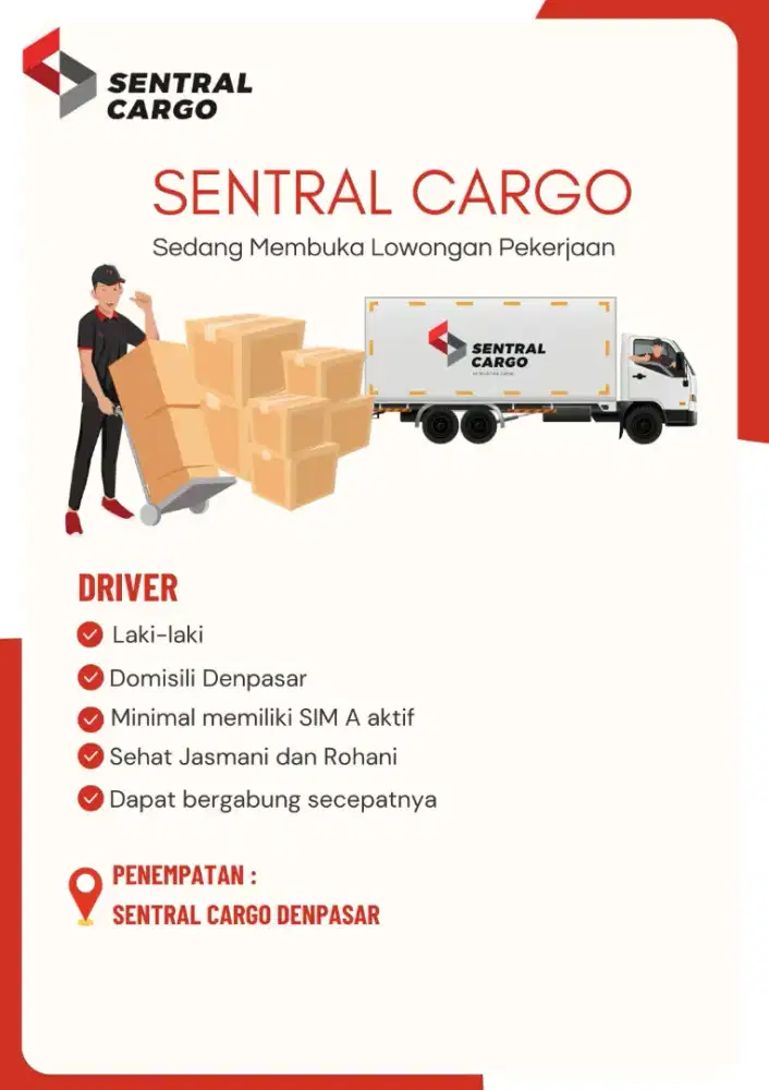 LOKER DRIVER PENEMPATAN DENPASAR BALI !!