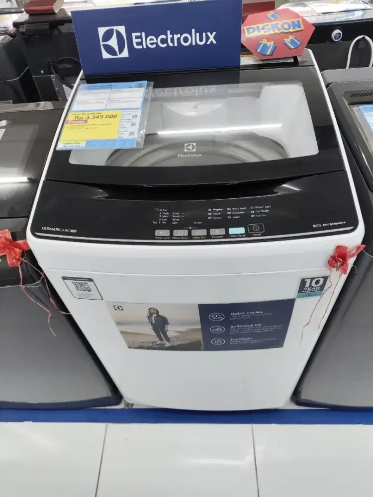 Mesin cuci Electrolux 8KG cicilan bunga hingga 0% Menggunakan kredivo