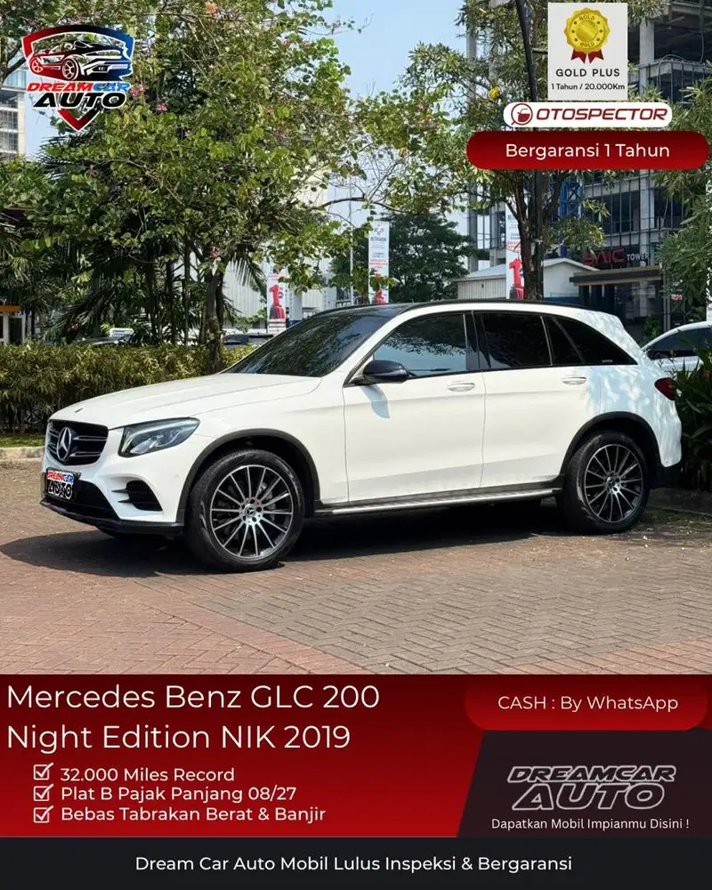 [ KM Low 32rb Miles ] Mercedes Benz GLC 200 Night Edition 2019 Mercy