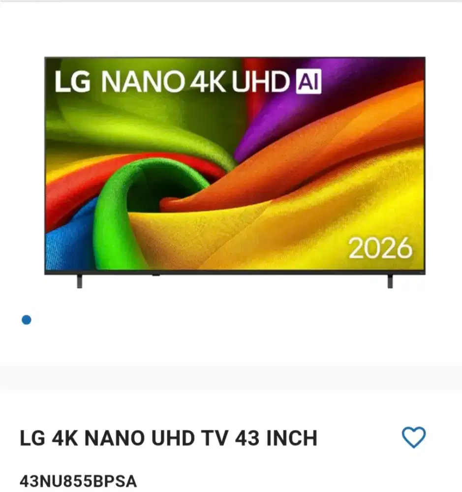 LG 4K NANO UHD TV 43 INCH