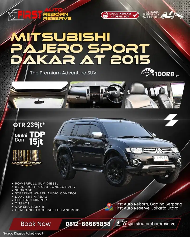(Tdp15jtan) Mitsubishi Pajero Sport Dakar at 2015