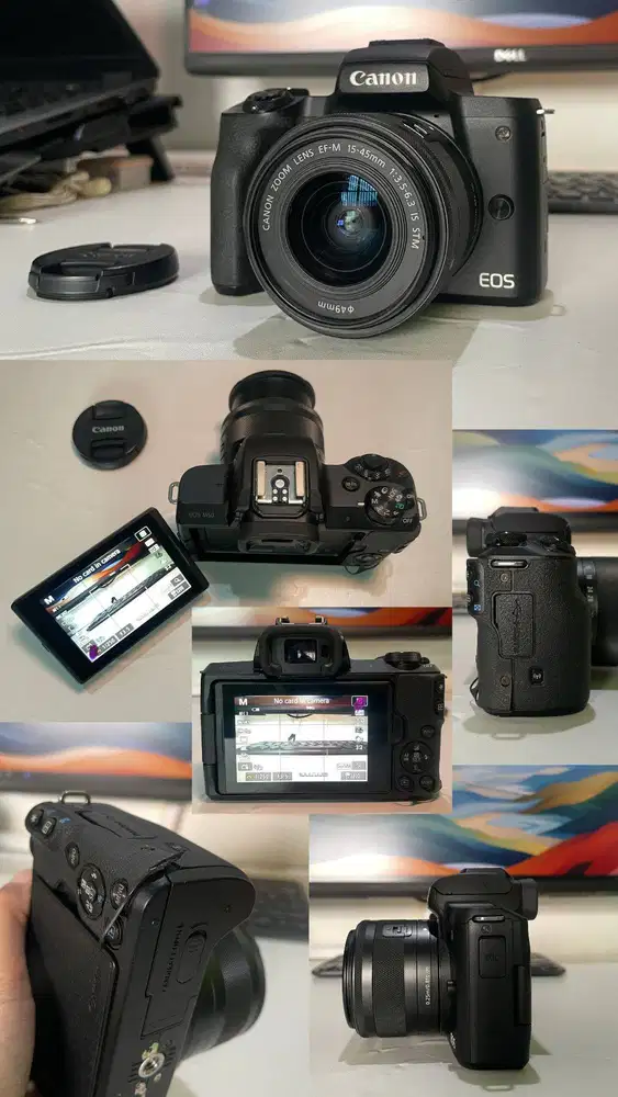 Kamera Mirrorless Canon Eos M50 Lensa Kit Second, Pribadi, Kamera Pers