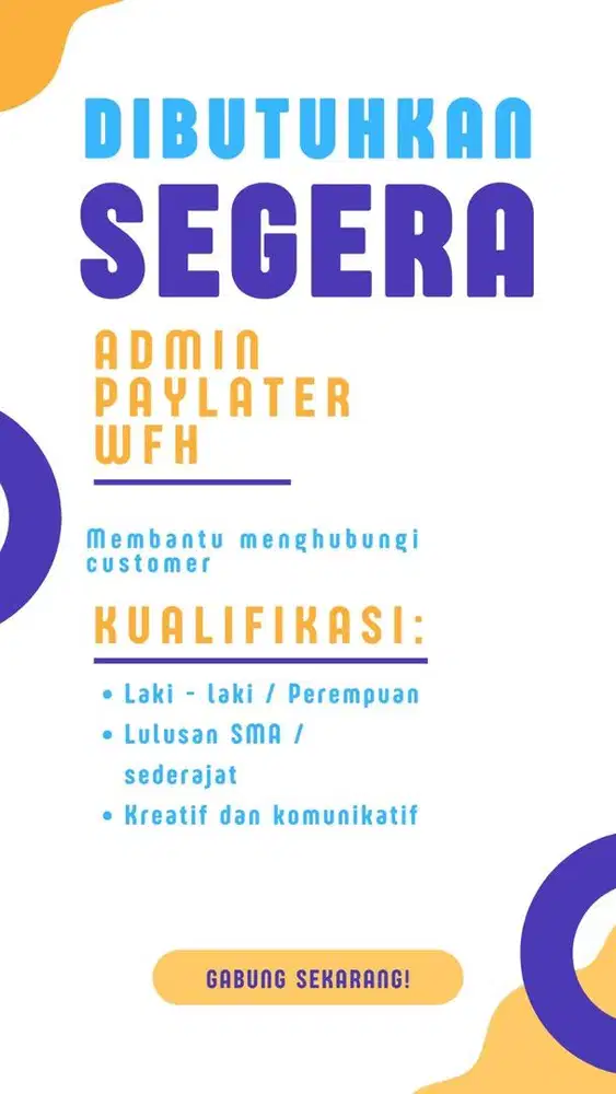 PAYLATER ADMIN WFH