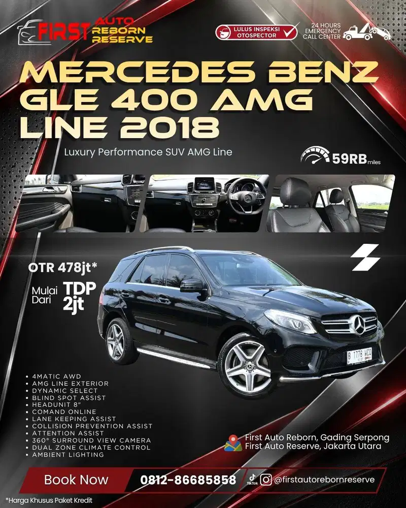 (TDP2jtan) Mercedes-Benz GLE 400 AMG Line 2018