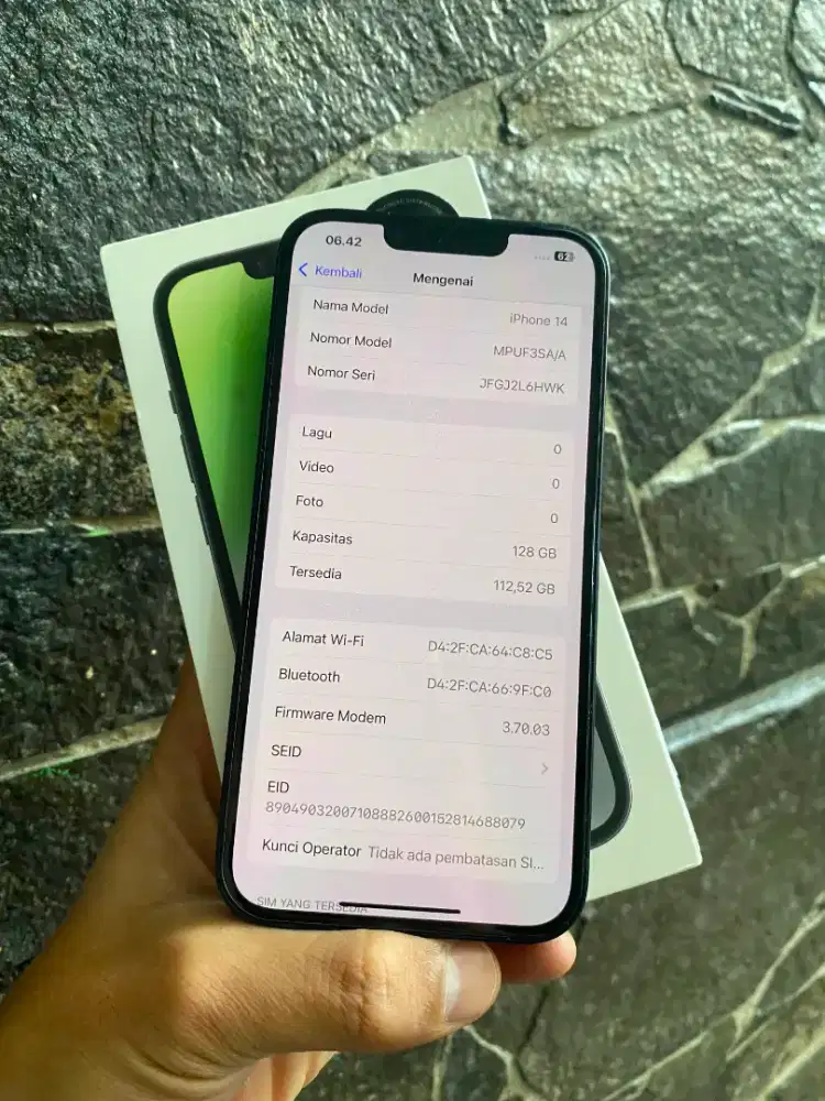 Iphone 14 basic ibox 128 fullset