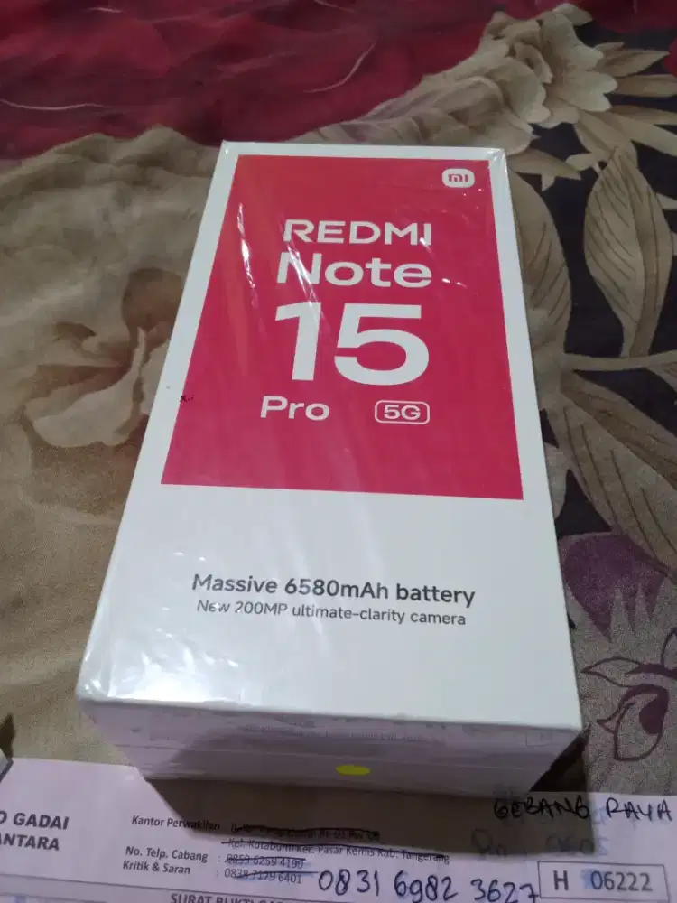 Xiaomi note 15 pro 5g Full set No minus