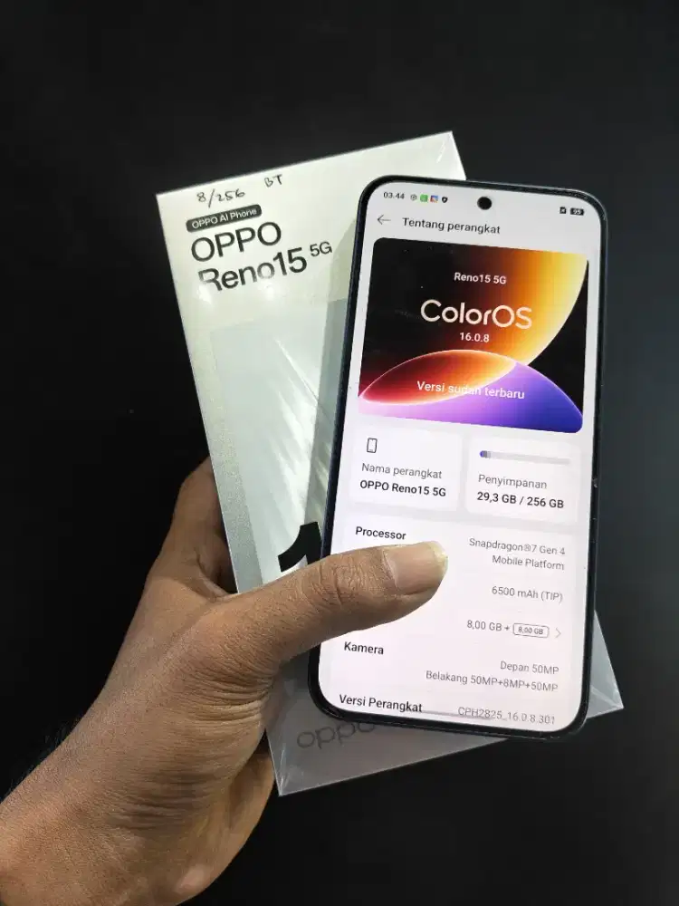 Oppo reno 15 5G 8/256gb garansi on
