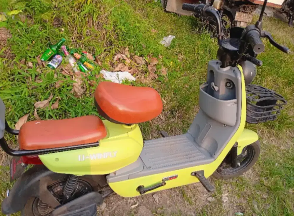 SEPEDA LISTRIK UWINFLY DF7S 500W hijau muda