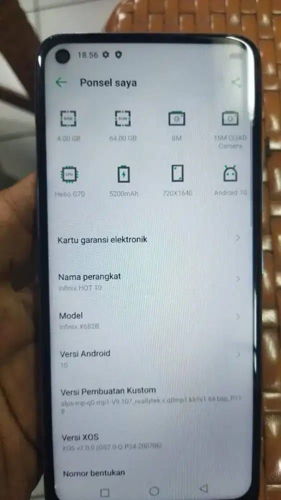 Infinix hot 10 4/64
