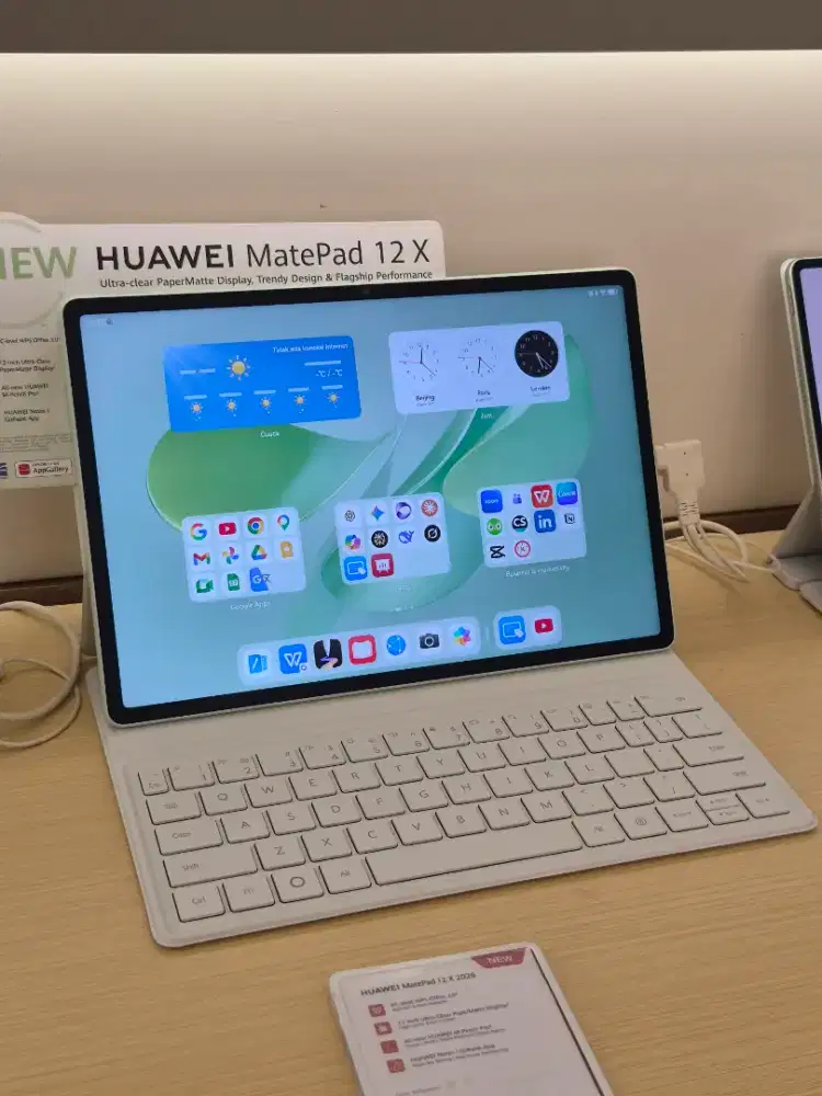 (BARU) HUAWEI MATEPAD 12X 2026 12/256 WPS PC LEVEL GRATIS KEYBOARD