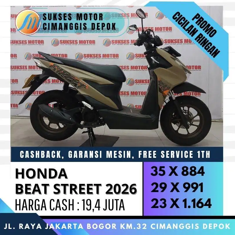 BEAT STREET ESP 2026 CASH/KREDIT CC/PAYLATER [SUKSES MOTOR]