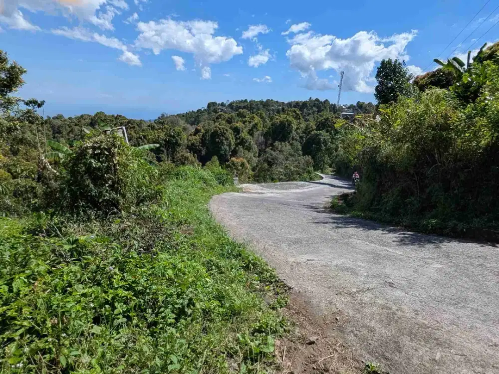 DI JUAL TANAH GLOBAL DI KAWASAN BERKEMBANG DESA GESING VIEW LAUT DAN PEGUNUNGAN, DEKAT WISATA DANAU TAMBLINGAN