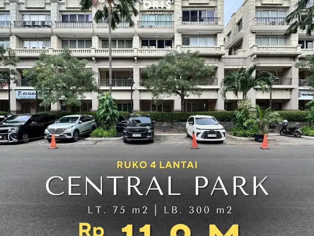 For Sale Ruko 4 Lantai + Rooftop Unfurnished - Central Park