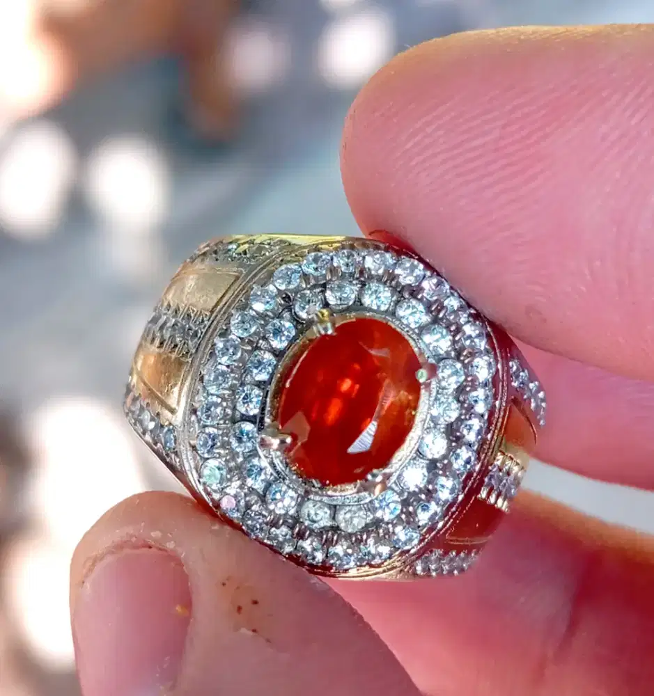 Orange kyanite memo luster cakep bara api