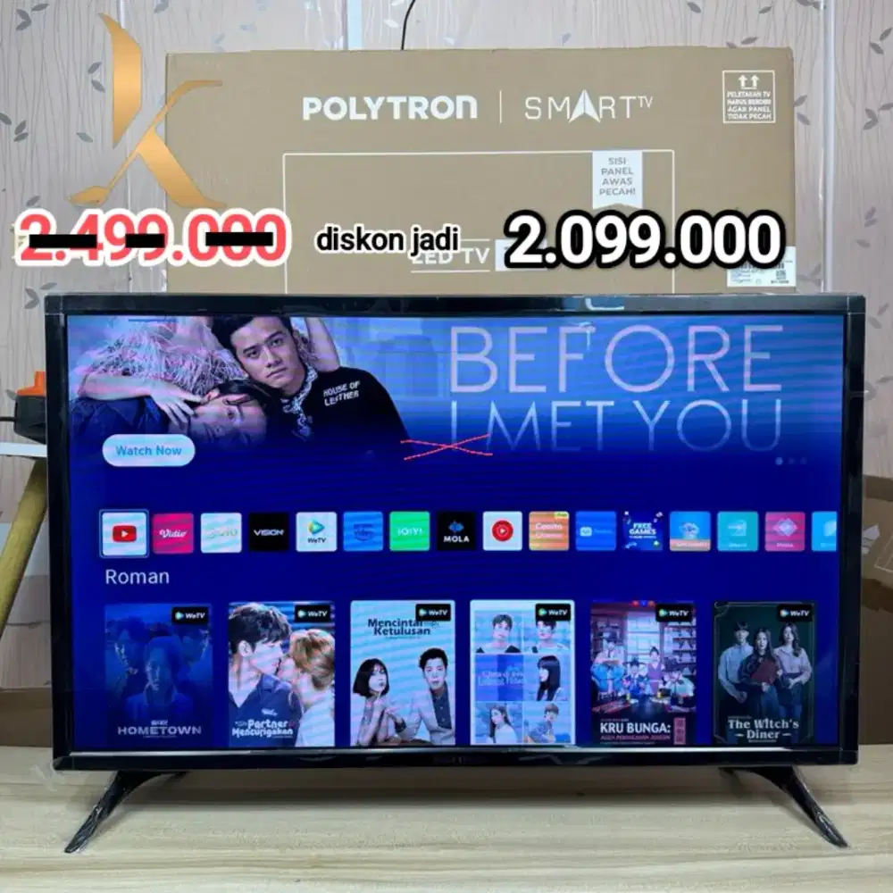 Smart TV Polytron 32inc Diskon