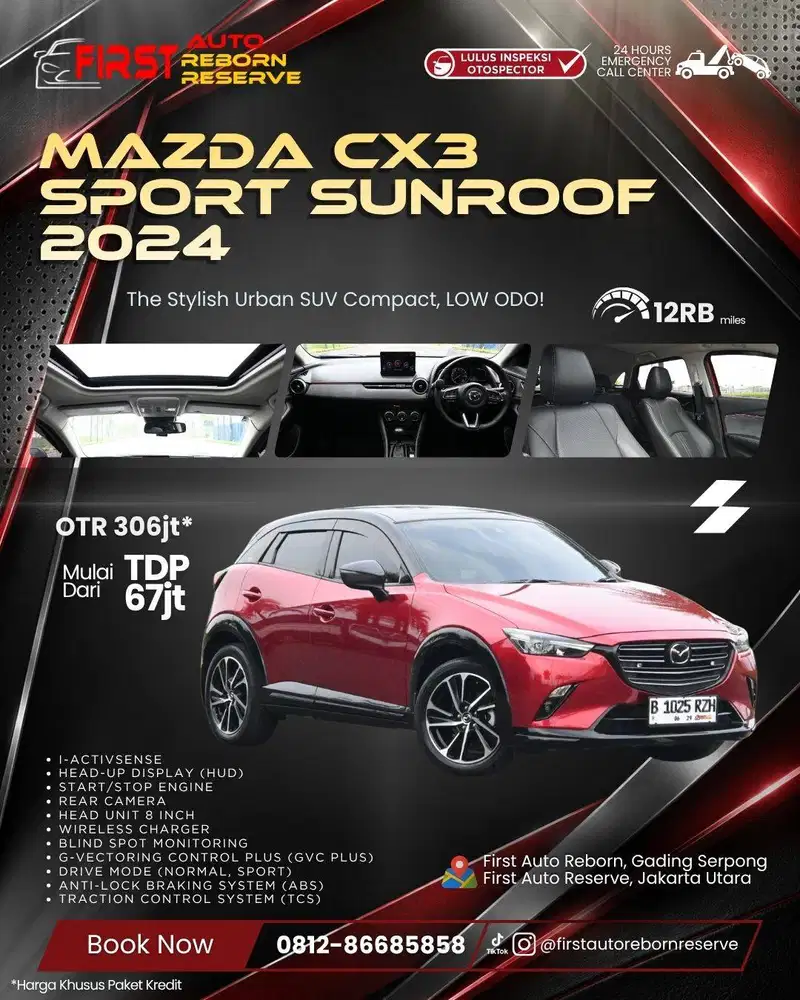 MAZDA CX-3 Sport 2024 Red