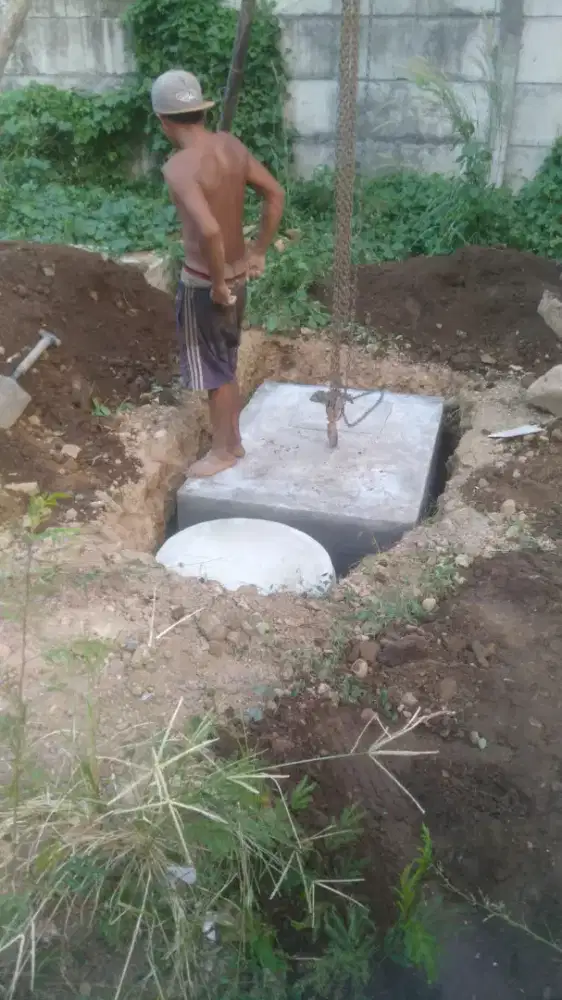 ipal 3 m³ dan tandon air cor 1000 liter