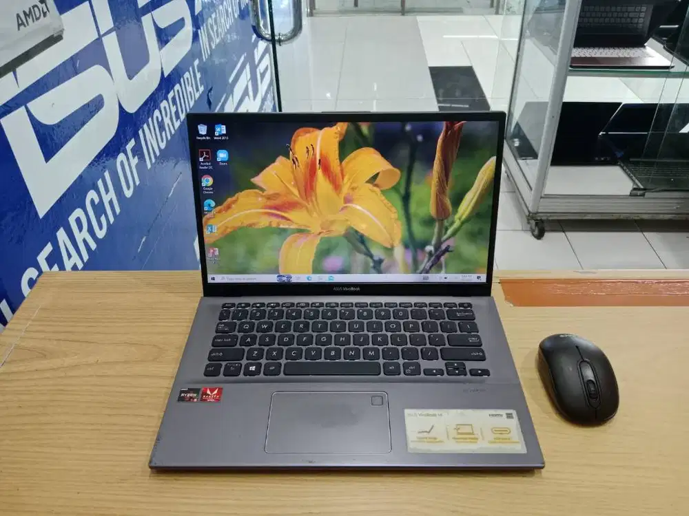 PROMO LAPTOP ASUS VIVOBOOK 14 A412D RYZEN 3 RAM 4GB HDD 1TB SIAP PAKAI