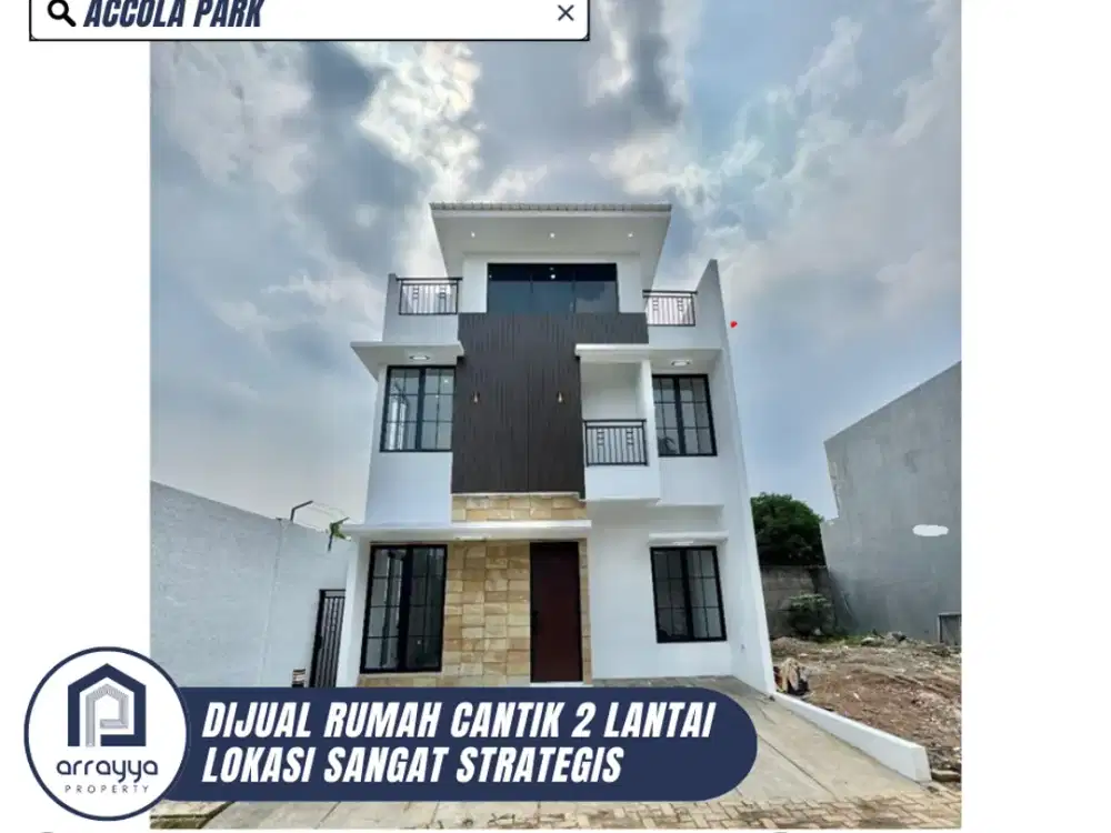 DIJUAL RUMAH CANTIK 2 LANTAI ACCOLA PARK (GL115)