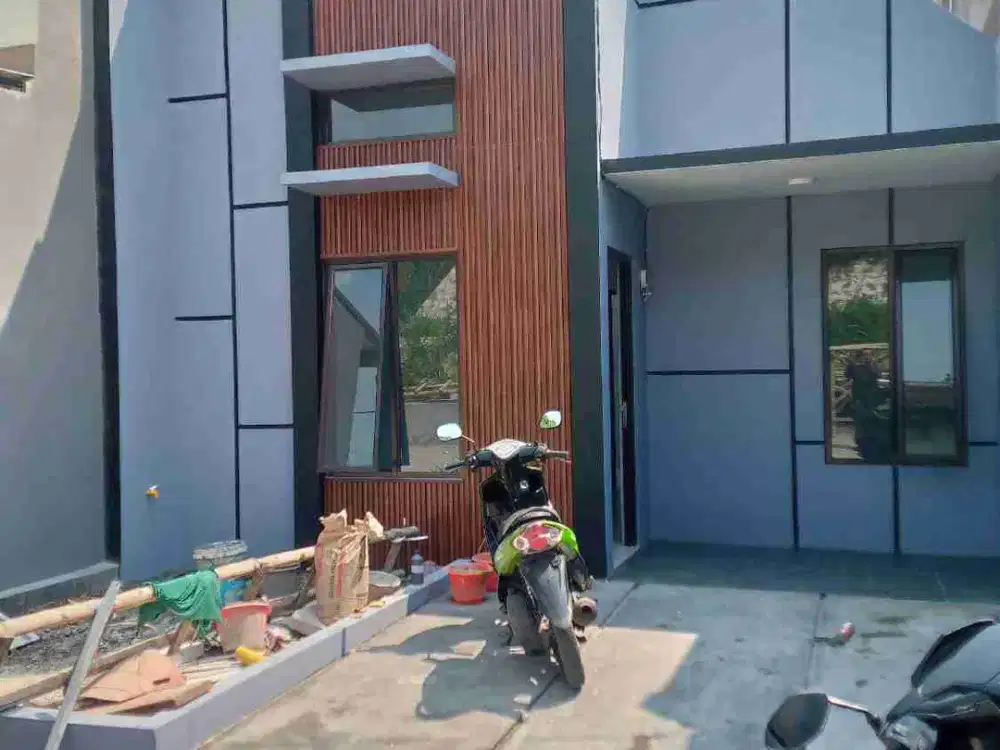 Rumah baru scandinavian diblok depan Griya permai dekat BSD