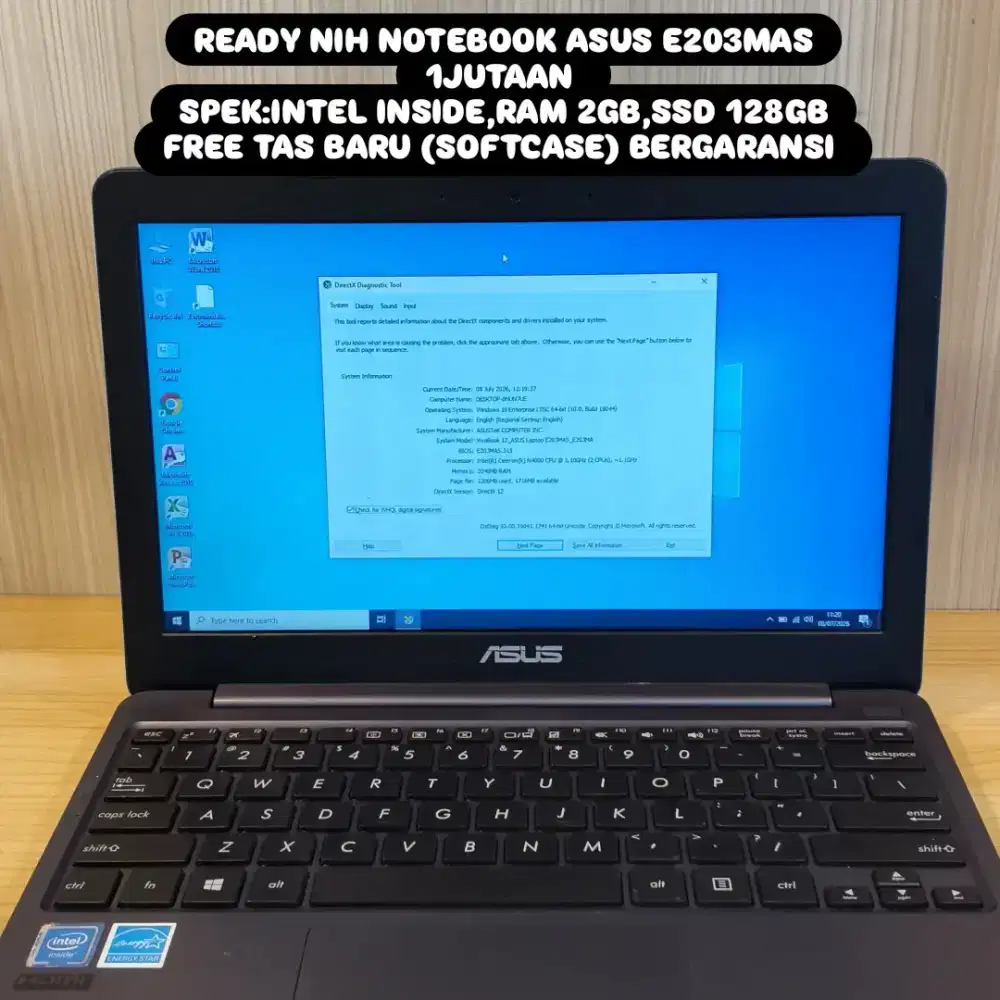 NOTEBOOK ASUS E203MAS