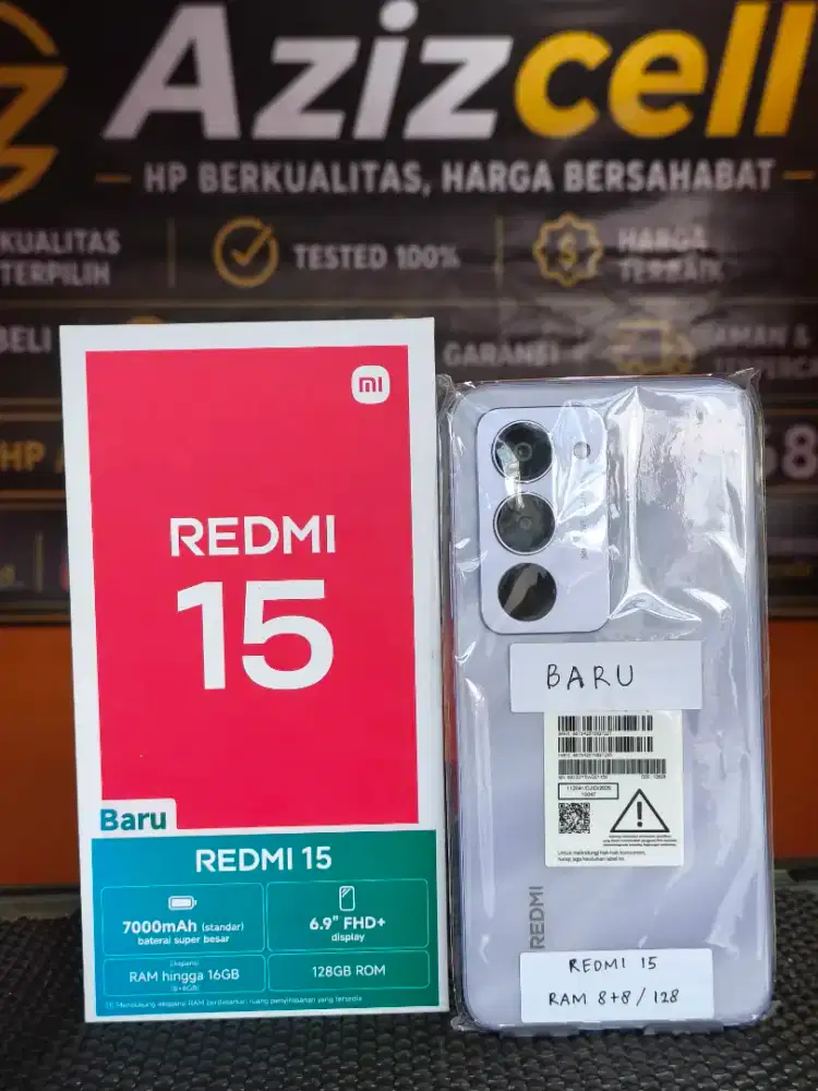 REDMI 15 RAM 8+8/128