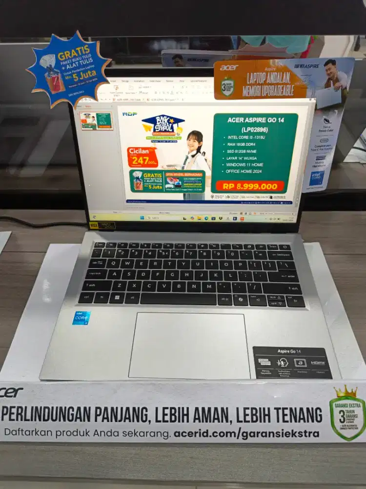 Kredit laptop Acer aspire go 14 promo bebas 2x angsuran