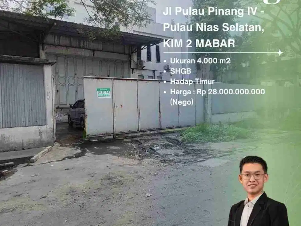 DIJUAL GUDANG SANGAT LUAS COCOK UNTUK PRODUKSI DI JL PULAU PINANG IV - PULAU NIAS SELATAN, KIM 2 MABAR
