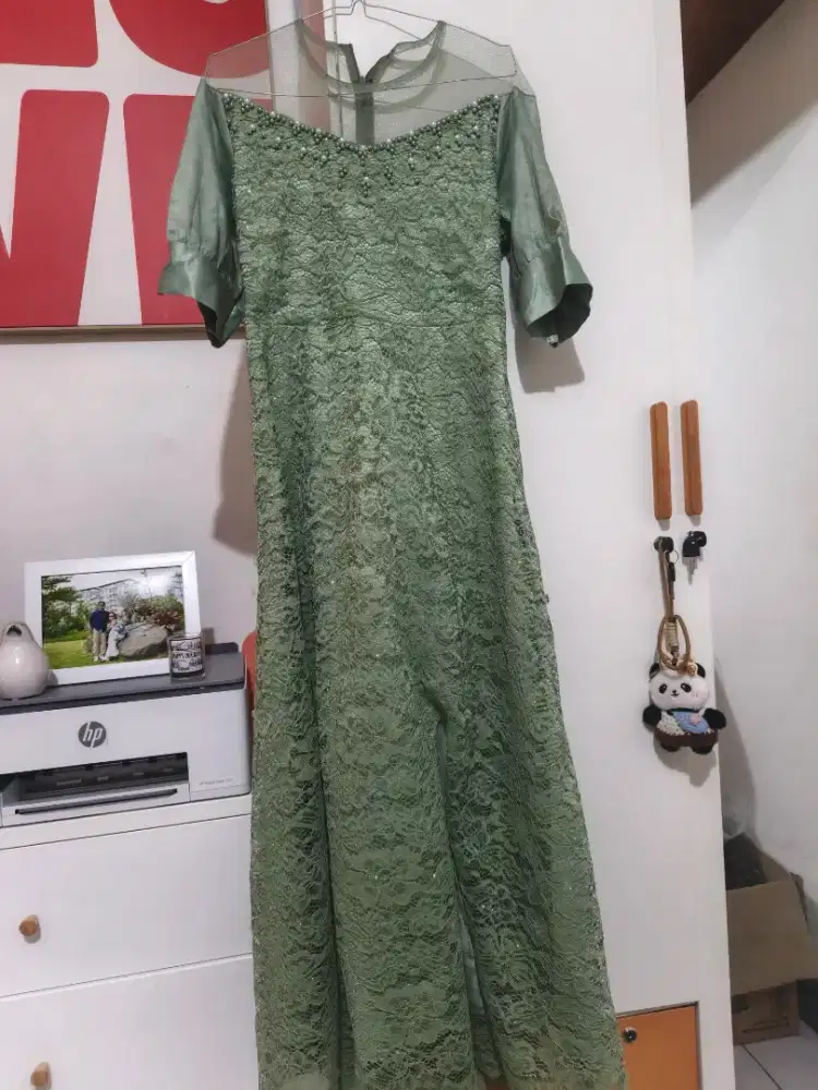 Dress longdress brokat