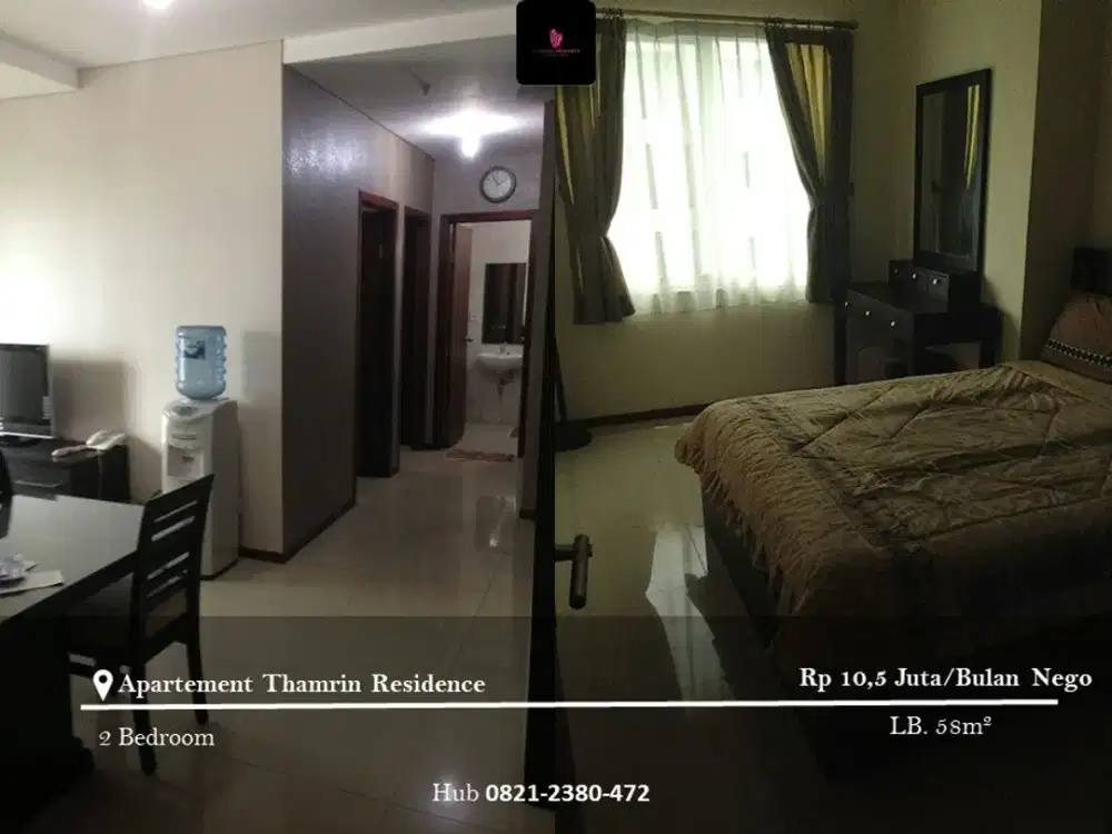 Disewakan Apartement Thamrin Residence Low Floor 2BR FF