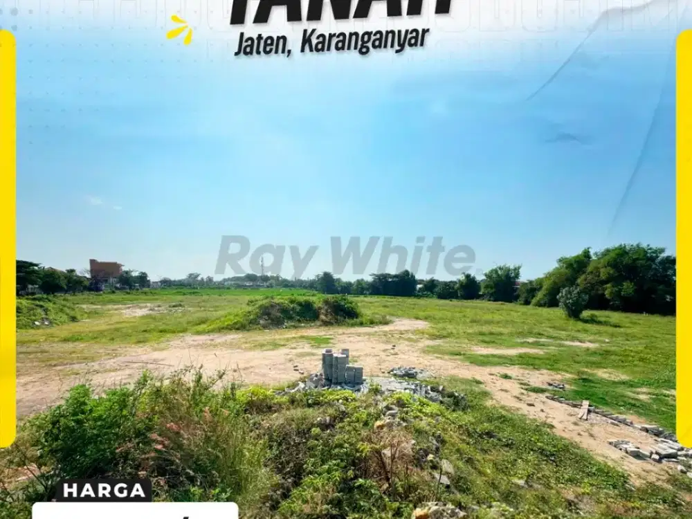 Dijual Tanah Kavling Strategis Luas Istimewa Zona Kuning di Jaten Karanganyar