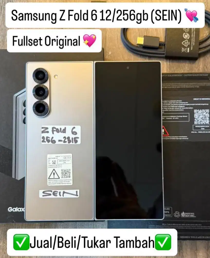 Samsung Zfold 6 12/256 Gb Silver Shadow Resmi sein