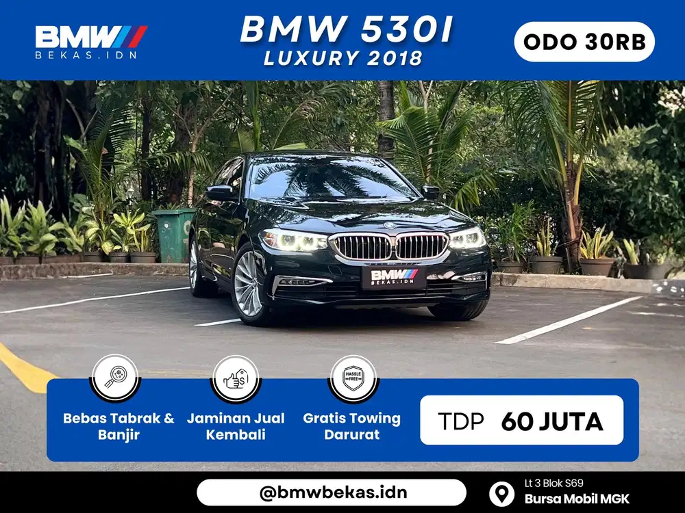 BMW 530i Luxury 2018 Low Odo 30rb